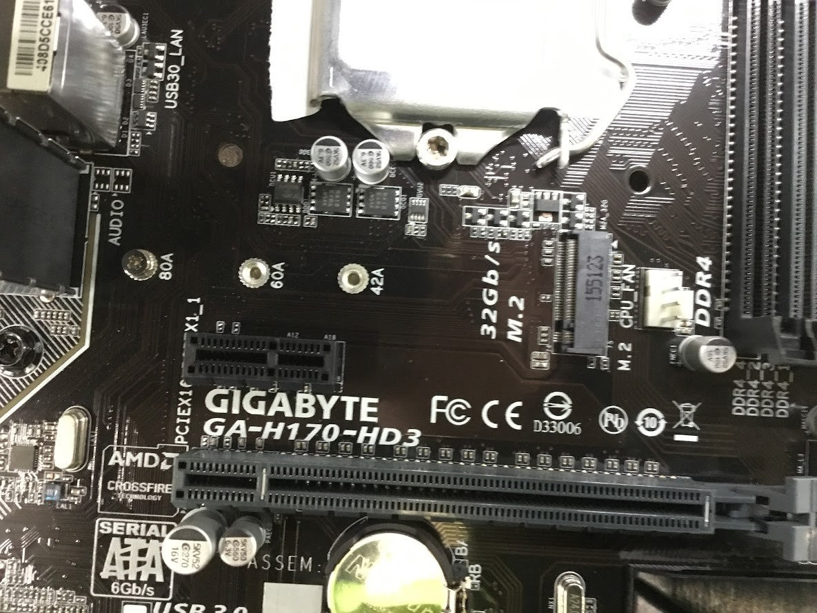 GIGABYTE GA-H170-HD3 Motherboard ATX LGA 1151 DVI VGA HDMI Intel H170 Au Seller
