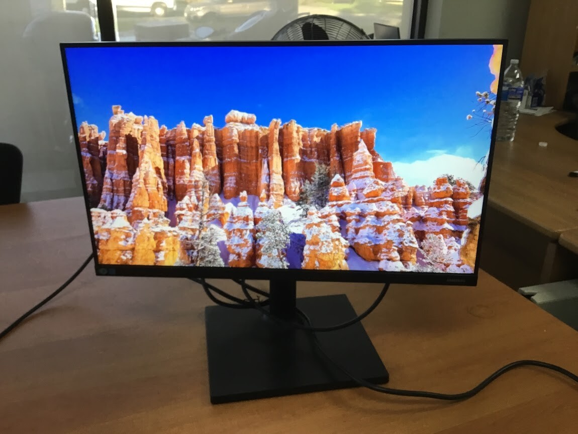 Samsung F24T450FQE Color Display Unit 24" LCD Monitor Black Tested Au Seller