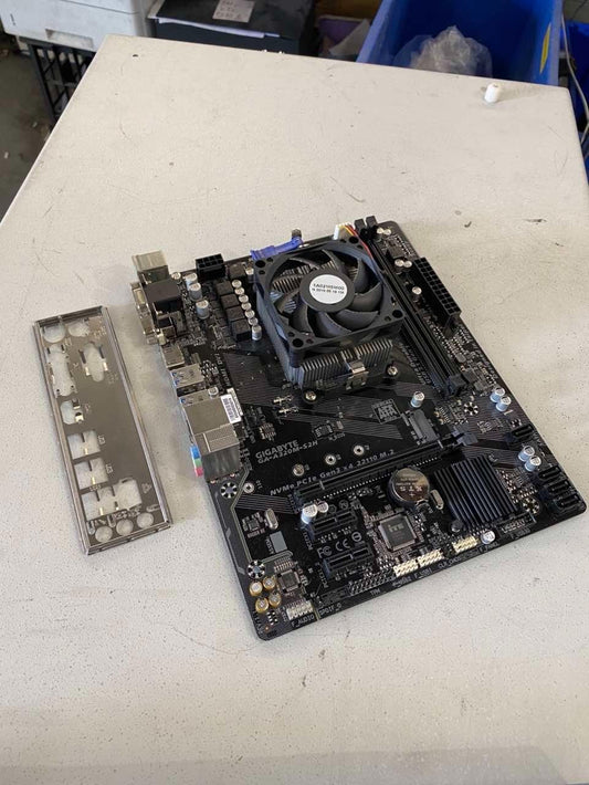 GIGABYTE GA-A320M-S2H Motherboard AMD B350 Socket AM4 mATX + AMD A10-9700 CPU