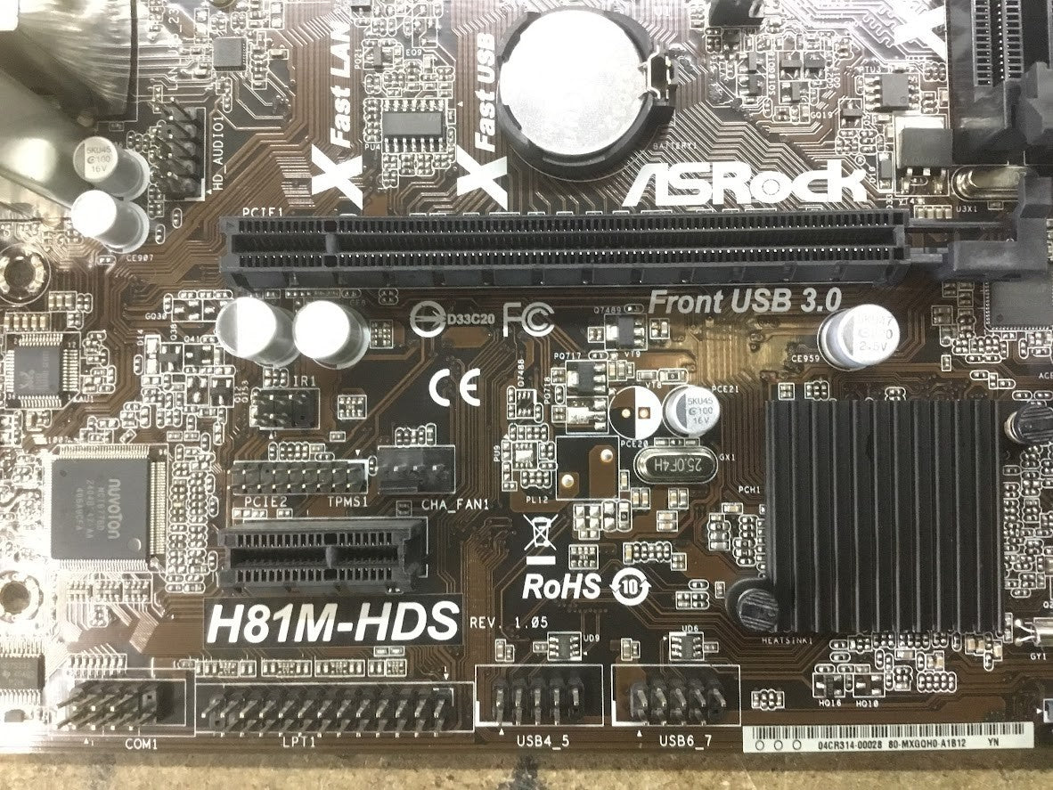 ASRock H81M-HDS Motherboard Micro ATX LGA 1150 DDR3 VGA DVI HDMI Intel H81