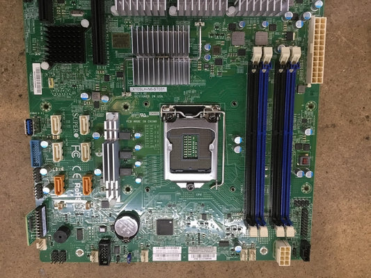 Supermicro X10SLH-N6-ST031 Motherboard mATX DDR4 Quad NIC TPM Chips + Heatsink