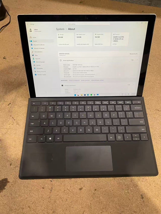 Microsoft Surface Pro 6 1796 Tablet i7-8650U 16GB+1TB (512G+512G)WIN11 PRO B