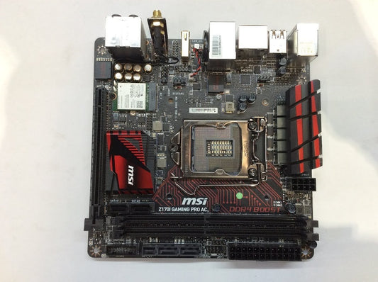 MSI Z170I GAMING PRO AC Motherboard DDR4 mini ITX LGA 1151 HDMI DP Intel Z170
