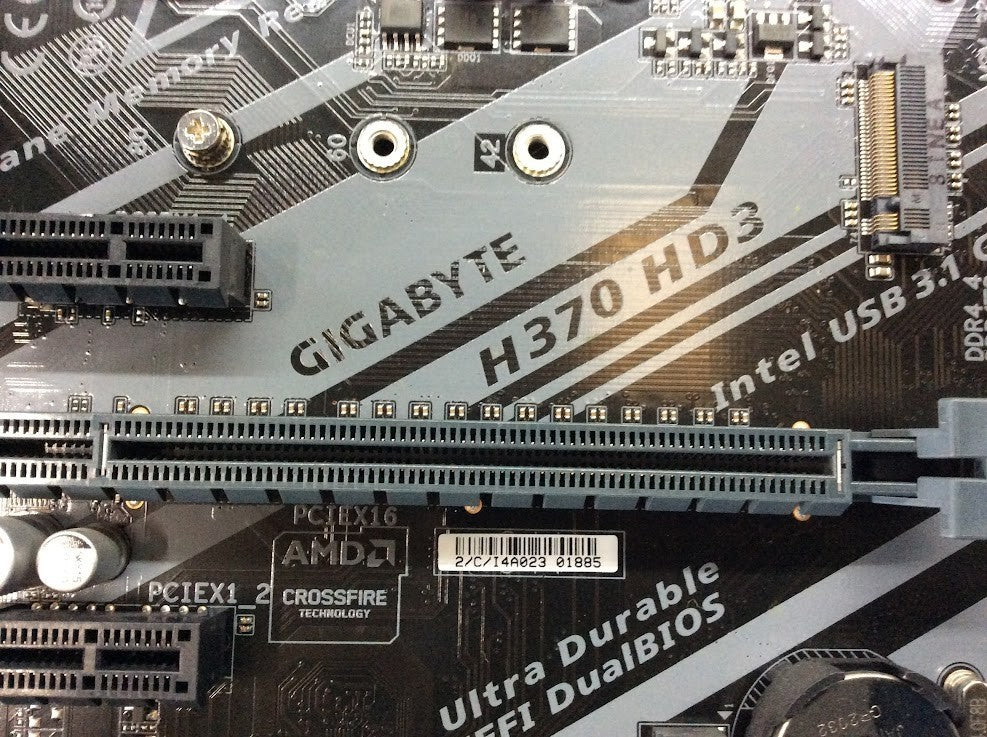 GIGABYTE H370 HD3 Motherboard ATX DDR4 LGA 1151 HDMI VGA DVI USB-C Intel H370