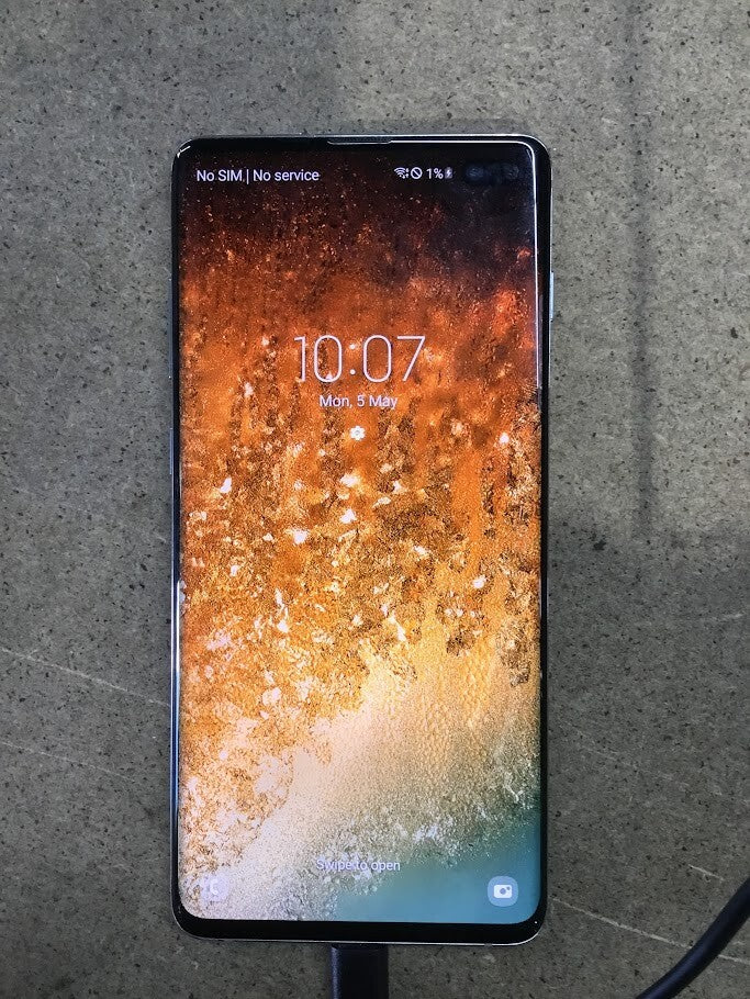 Samsung Galaxy S10+ Phone 6.4'' SM-G975F 8GB/128GB Wi-Fi Touch Prism White A-