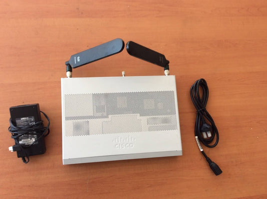 Cisco C1117-4PLTELA V2 ISR 1100 Router + 4G LTE Antenna + PSU Wi-Fi Tested