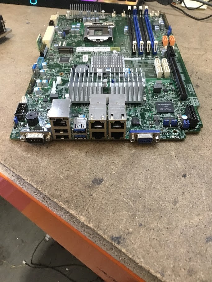 Supermicro X11SSW-4TF Motherboard LGA 1151 DDR4 Quad NIC M2 TPM Chips + Heatsink