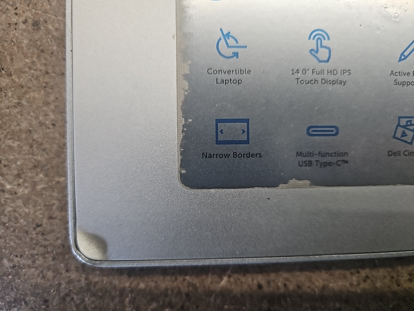 DELL Inspiron 5491 2-in-1 Laptop 14'' i3-10110U 4GBRAM 256GBSSD USB-C Silver C