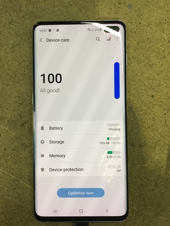 Samsung Galaxy S10+ Phone 6.4'' SM-G975F 8GB/128GB Wi-Fi Touch Prism White A-