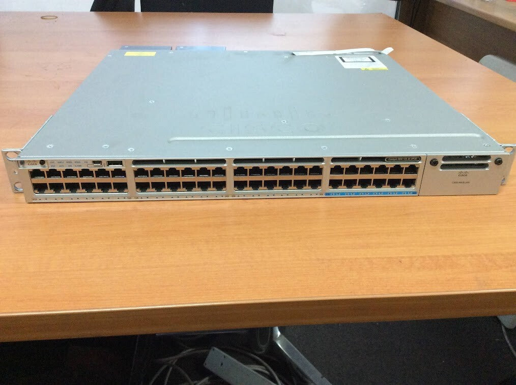 Cisco Switch PoE WS-C3850-12X48UL 2x 1100WPSU Silver Tested Au Seller
