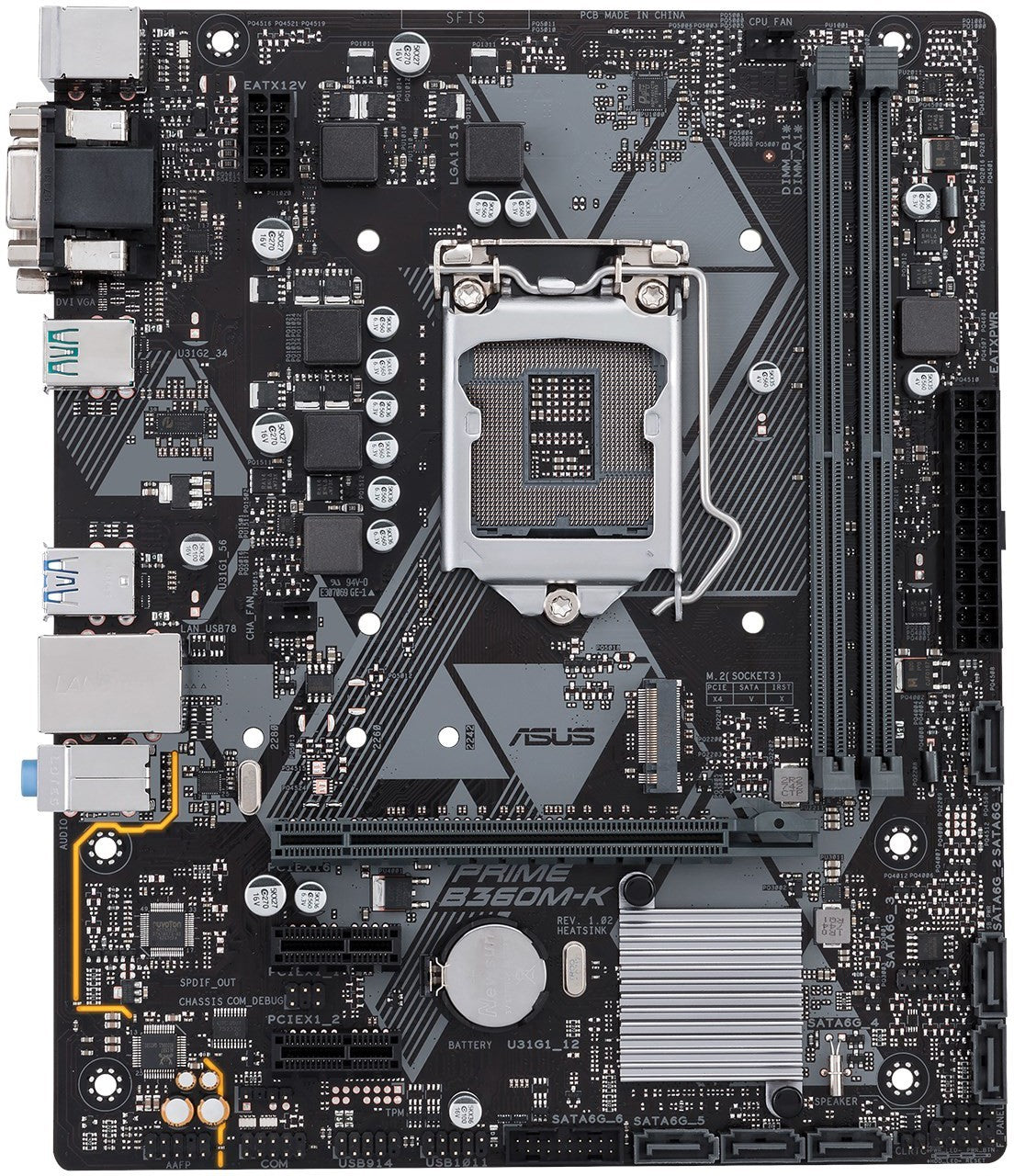ASUS PRIME B360M-K Motherboard mATX DDR4 LGA 1151 DVI VGA Intel B360 Au Seller