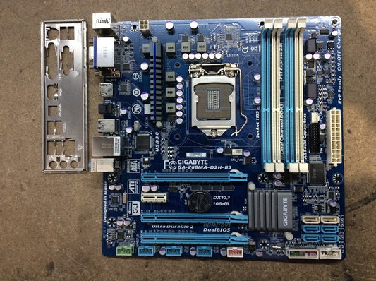 GIGABYTE GA-Z68MA-D2H-B3 Motherboard mATX DDR3 LGA 1155 HDMI DVI VGA Intel Z68
