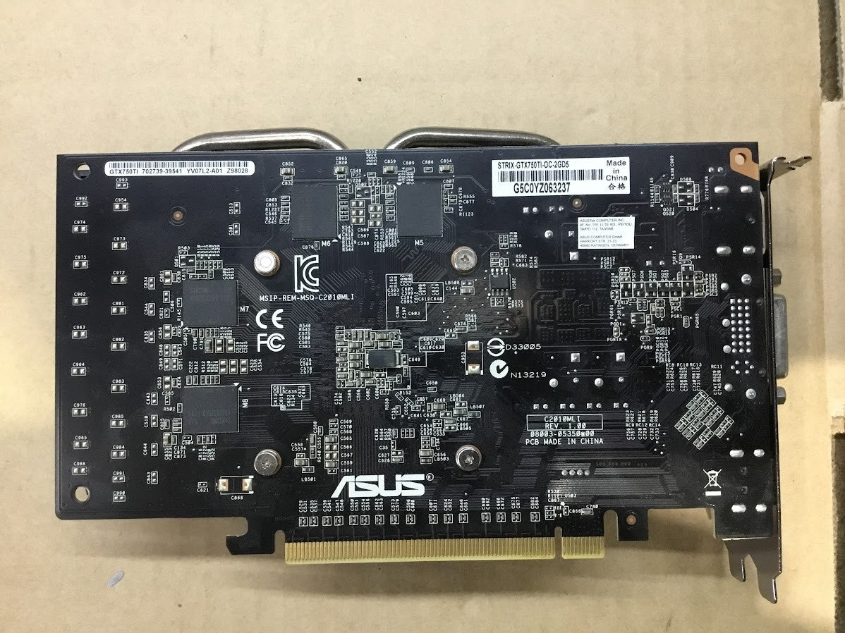 ASUS STRIX-GTX750TI-OC-2GD5 GDDR5 Graphics Card HDMI DVI DisplayPort Au Seller