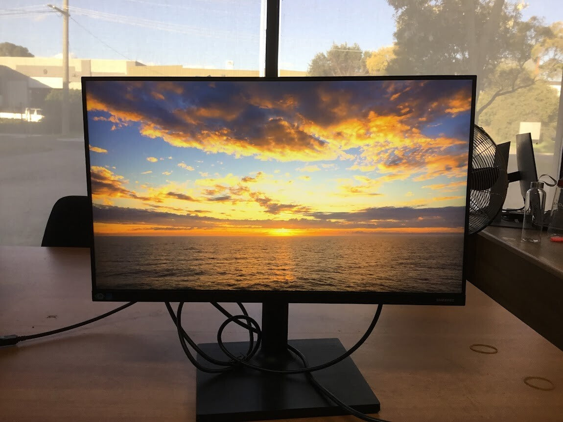 Samsung F24T450FQE Color Display Unit 24" LCD Monitor Black Tested Au Seller