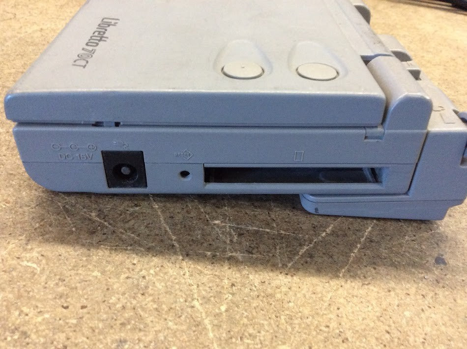 Toshiba Libretto 70CT PA1260U Portable Retro Gaming PC Unknown CPU/RAM/HDD Grey
