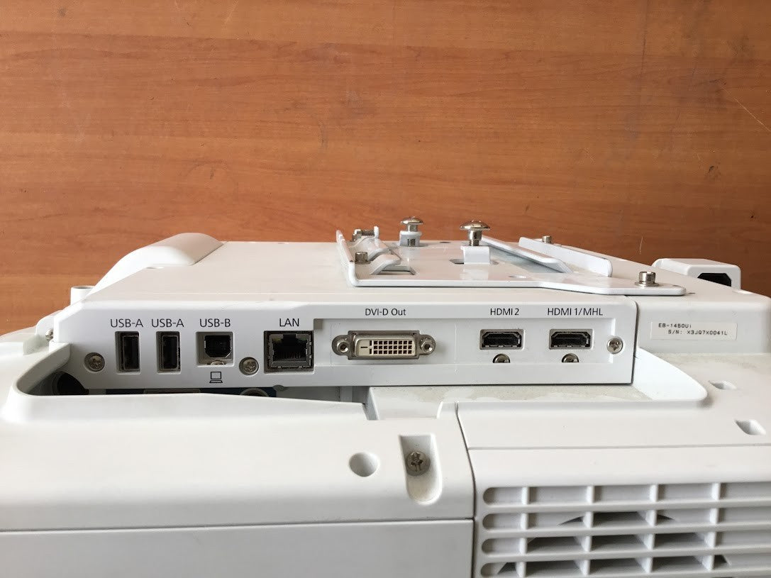 Epson EB-1450Ui Ultra Short Throw Projector - Lamp Hours 3920h With Power Cable