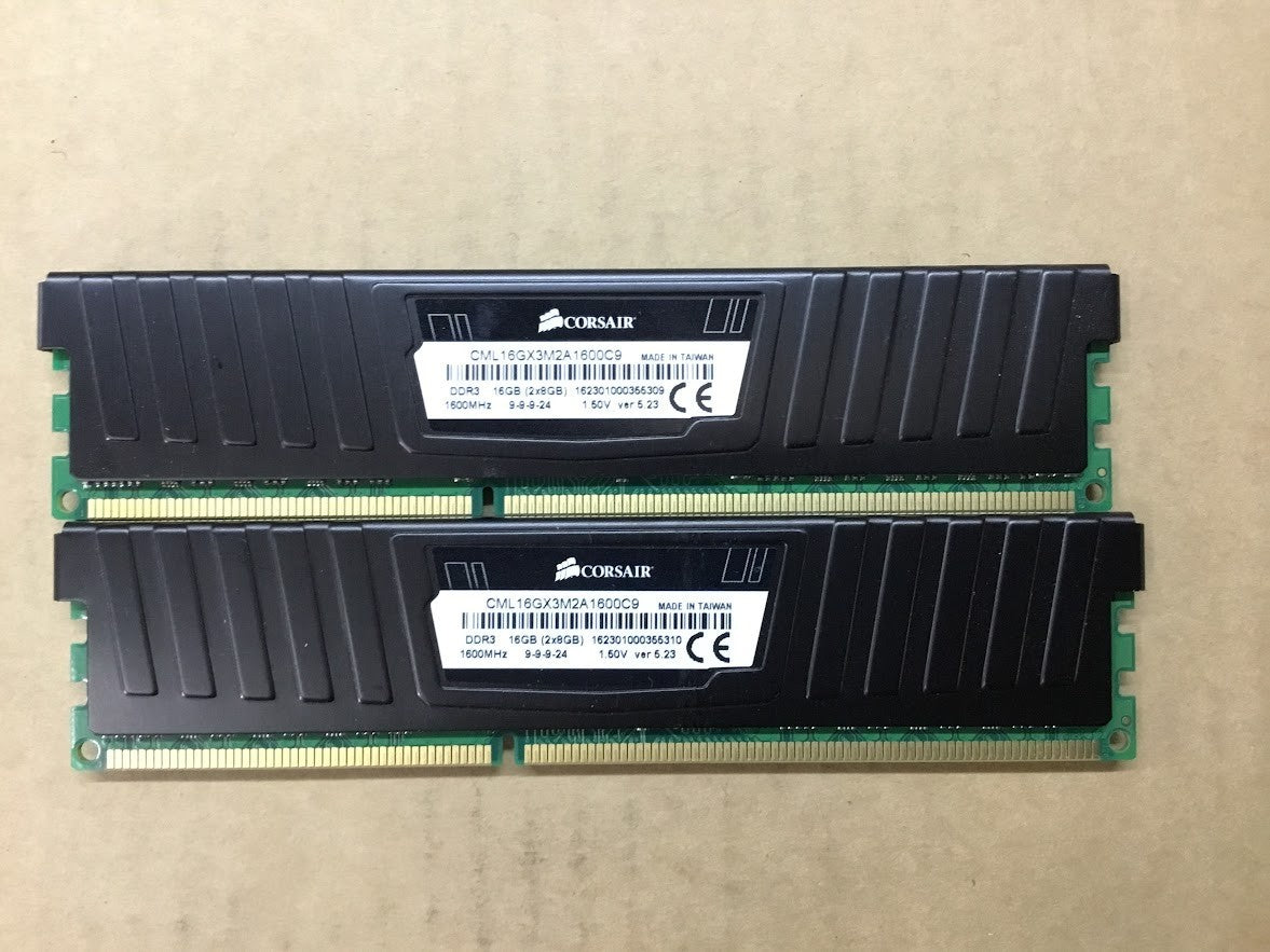 Corsair Vengeance DDR3 CML16GX3M2A1600C9 16GBRAM Desktop Memory Black Au Seller
