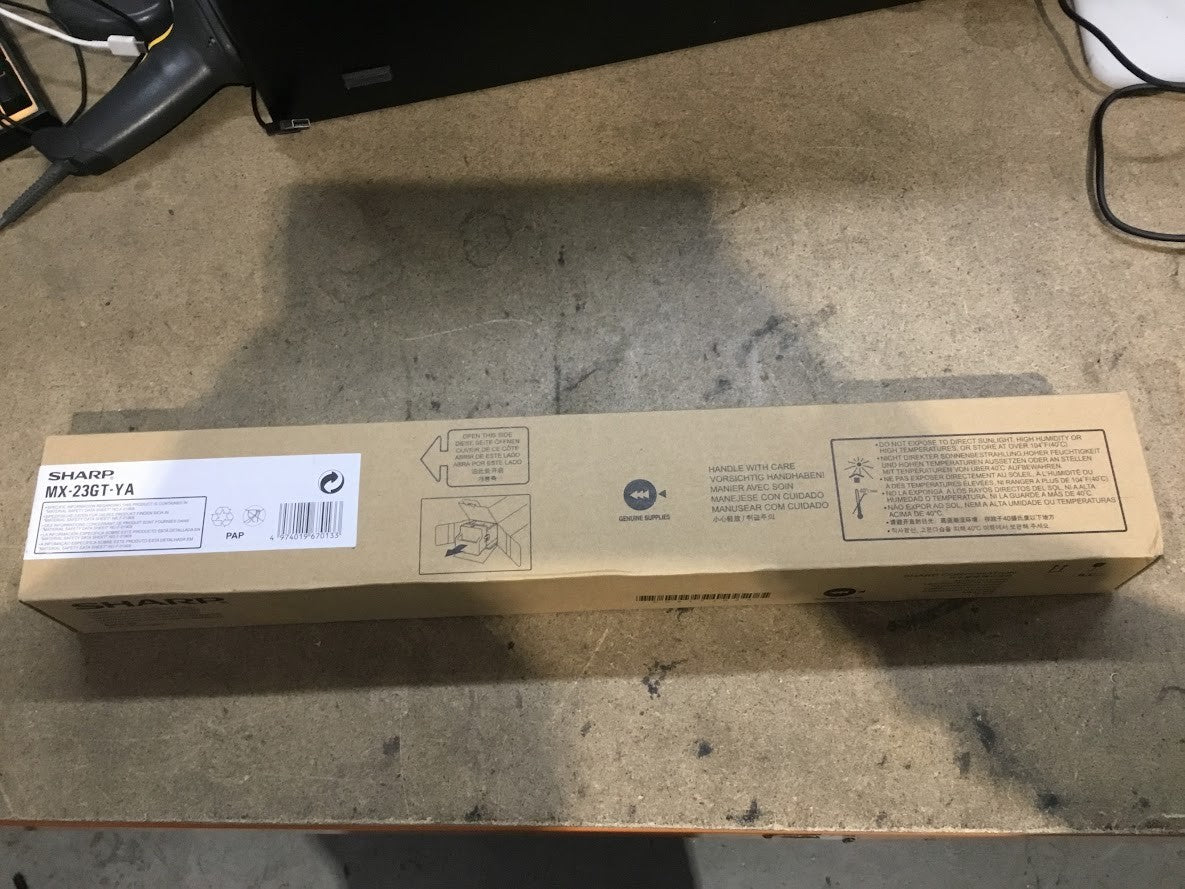 Brand New Sharp MX-23GTYA Toner Cartridge - Yellow For MX-2310/MX-2314/MX-2614