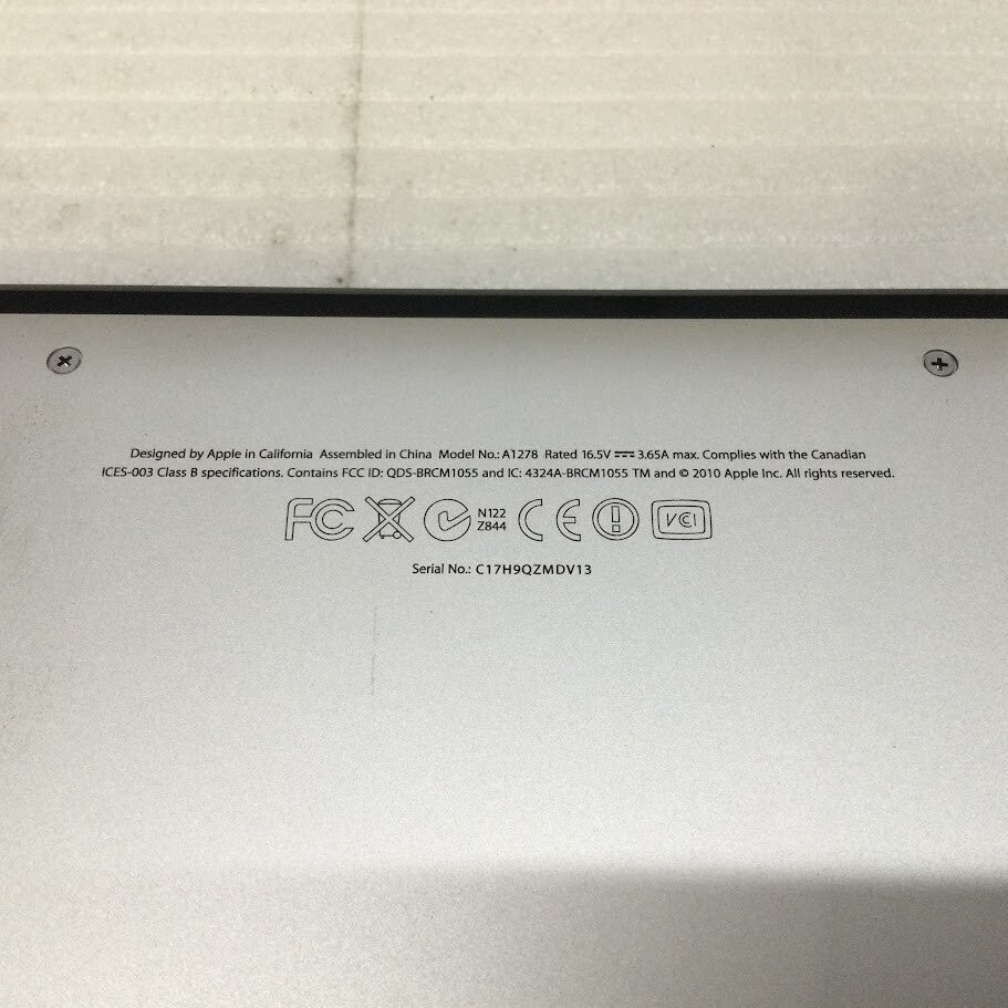 Apple MacBook Pro A1278 Laptop 13.3" i5-2435M 8GBRAM 250GB Silver EMC2555 A-
