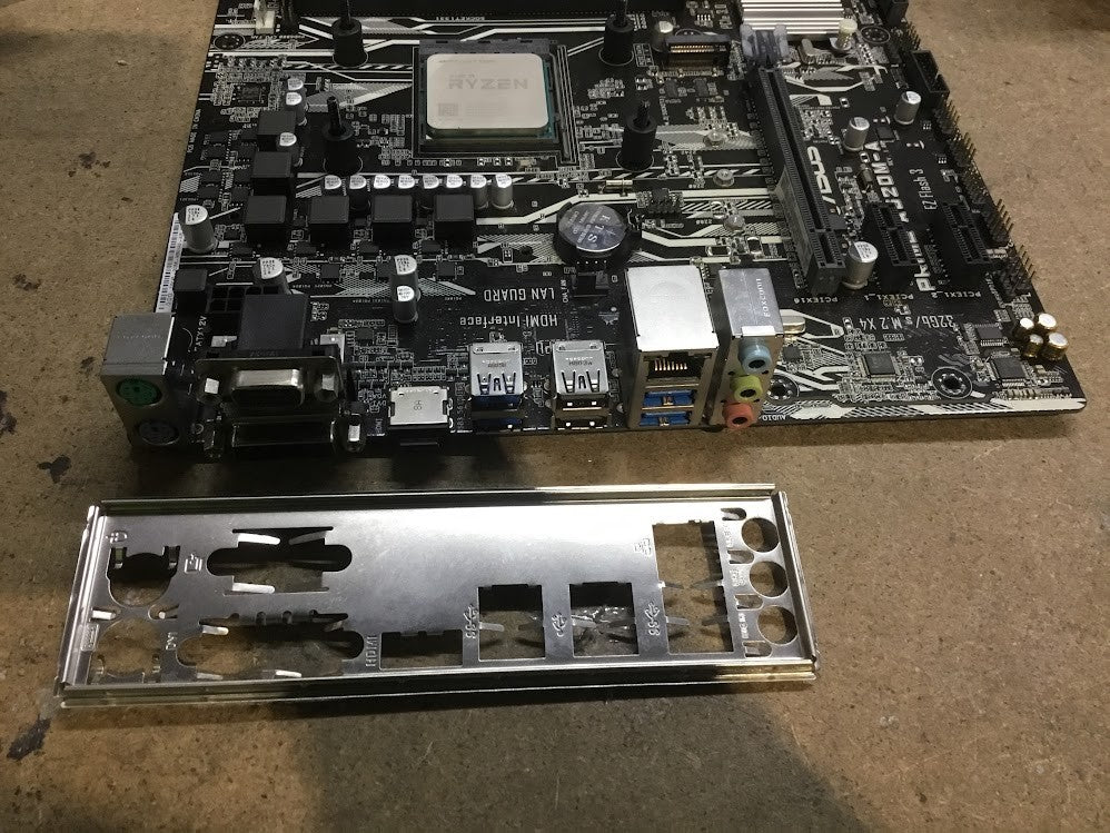 ASUS PRIME A320M-A Motherboard microATX AMD A320 DVI VGA HDMI With AMD R3 3200G