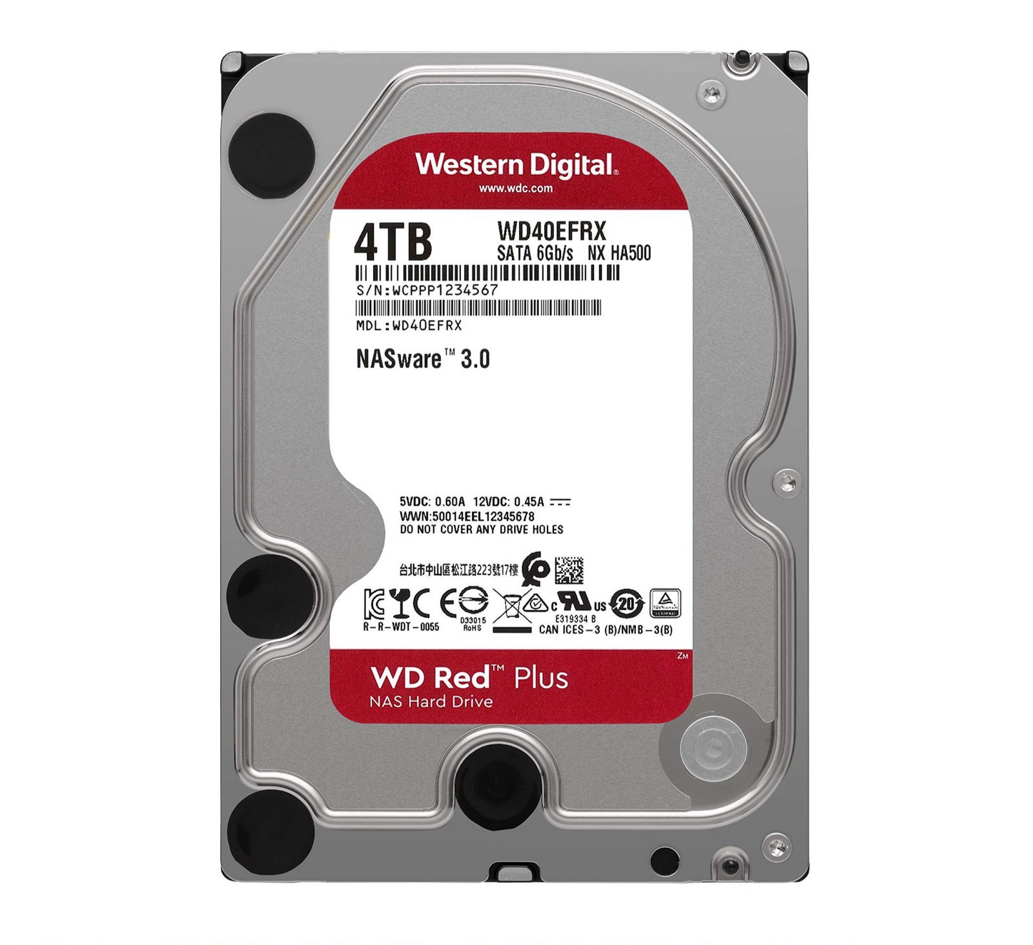 Western Digital 4TB Desktop 3.5" HDD WD40EFRX Hard Disk Drive Silver Au Seller