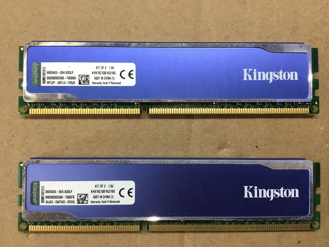 Kingston HyperX Blue KHX16C10B1K2/16X (2 x 8GB) Desktop Memory Au Seller