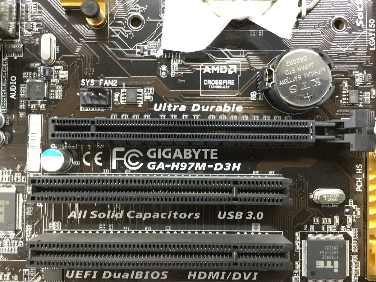 GIGABYTE GA-H97M-D3H Motherboard micro ATX DDR3 LGA 1150 HDMI DVI VGA Intel H97