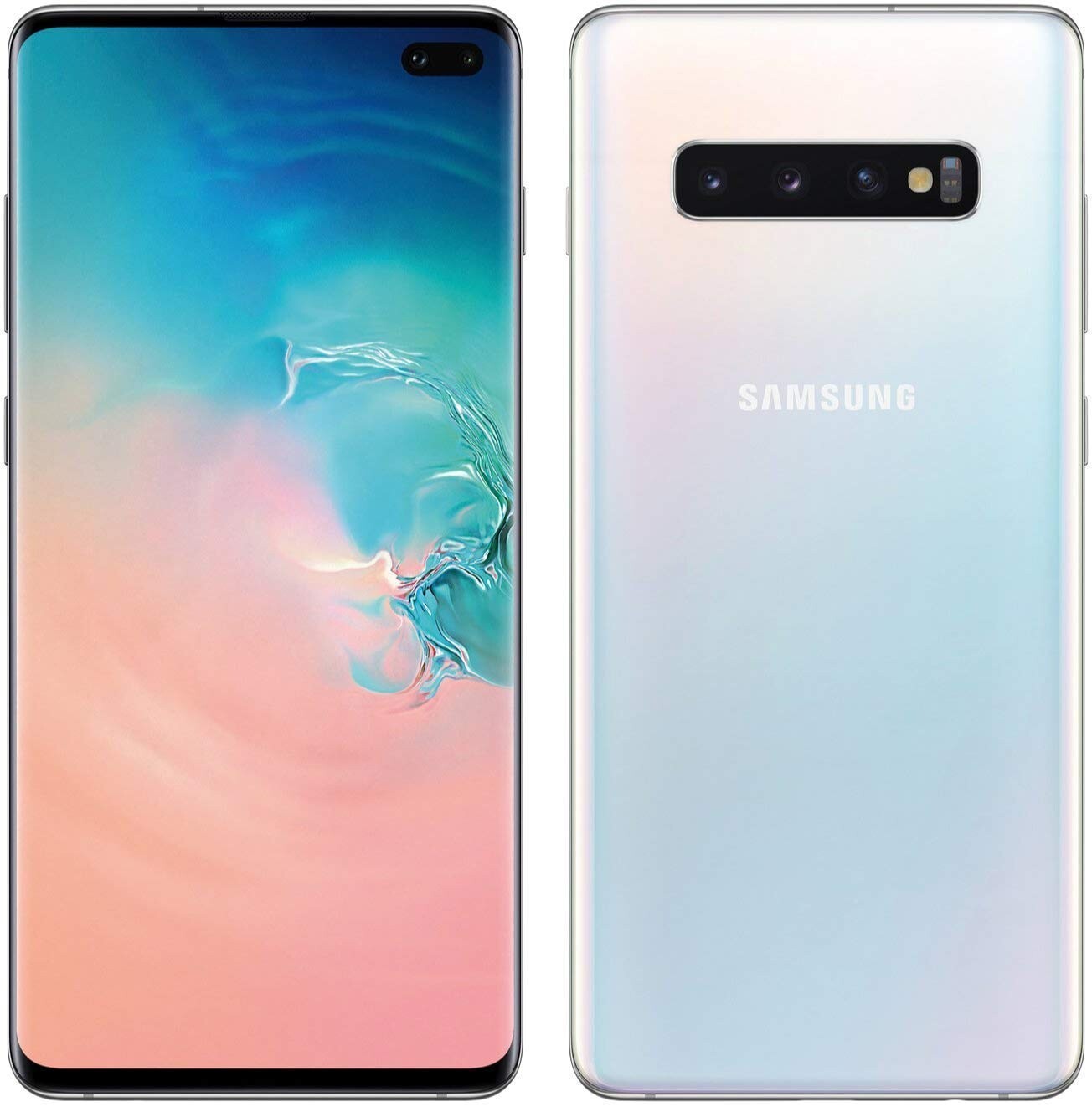Samsung Galaxy S10+ Phone 6.4'' SM-G975F 8GB/128GB Wi-Fi Touch Prism White A-