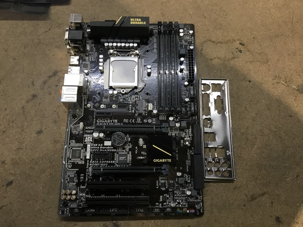 GIGABYTE GA-H170-HD3 Motherboard ATX LGA 1151 DVI VGA HDMI Intel H170 Au Seller