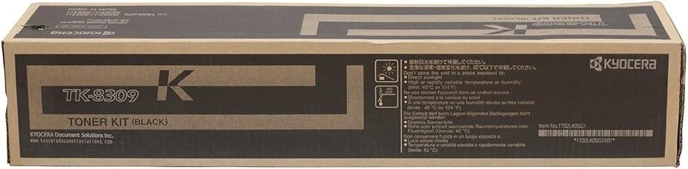 Kyocera Model TK-8309K Black Toner Kit For CS-3050ci/CS-3051ci/CS-3550ci