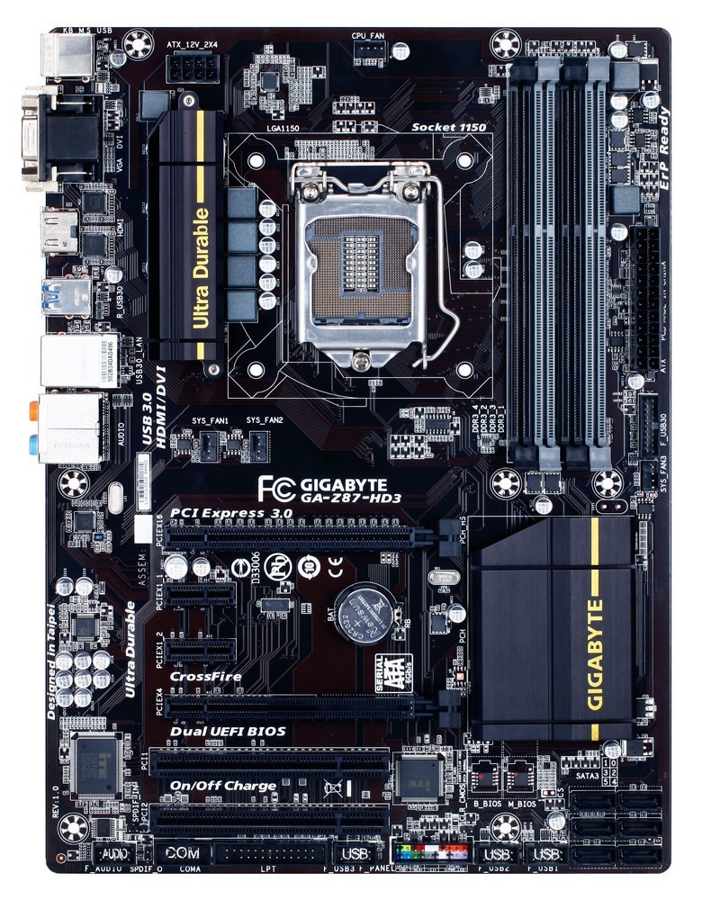 GIGABYTE GA-Z87-HD3 Motherboard ATX DDR3 LGA 1150 VGA HDMI DVI Intel Z87 [AU]