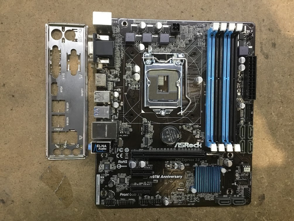 [AU]Asrock H97M Anniversary Motherboard microATX LGA 1150 HDMI DVI VGA Intel H97
