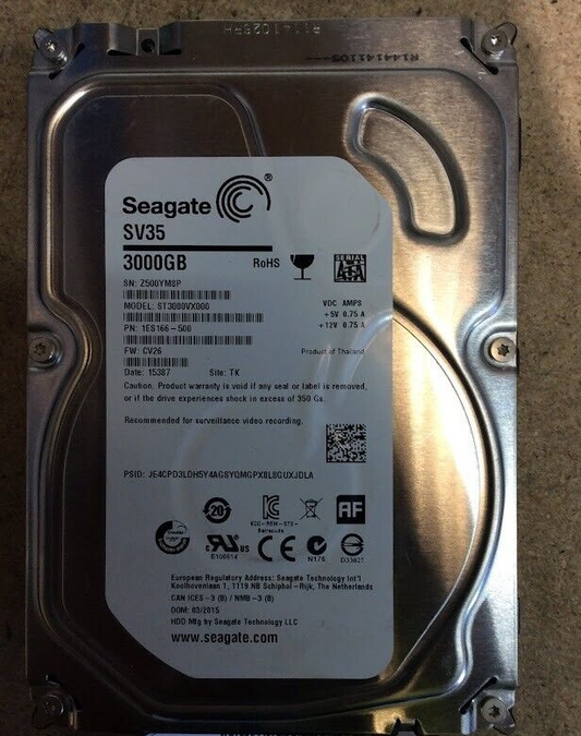 Seagate 3TB Desktop 3.5" HDD SATA ST3000VX000 Hard Disk Drive Silver Au Seller