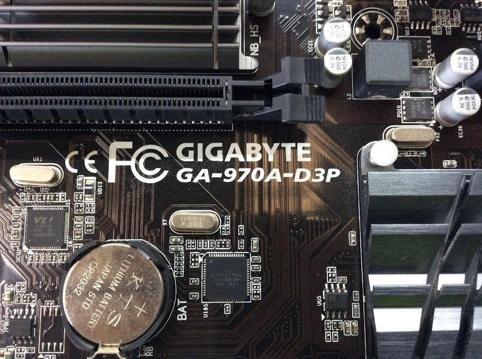 GIGABYTE GA-970A-D3P Motherboard Socket AM3+ DDR3 ATX With AMD FX-6300 [AU]