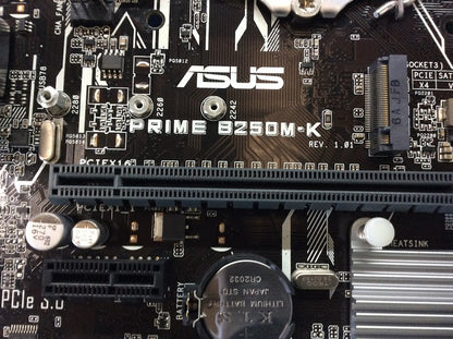 ASUS PRIME B250M-K Motherboard microATX DDR4 LGA 1151 VGA DVI Intel B250 [AU]