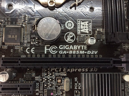 GIGABYTE GA-B85M-D2V Motherboard microATX DDR3 LGA 1150 VGA DVI Intel B85 [AU]
