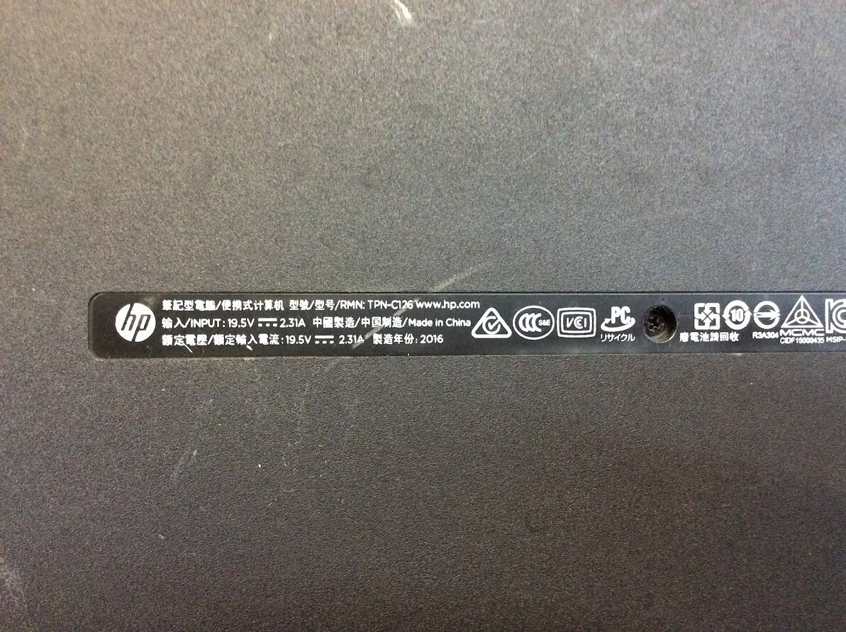 HP TPN-C126 Laptop 15.6" AMD A6-6310 8GBRAM 1TB USB3.0 Blue Tested Au Seller B