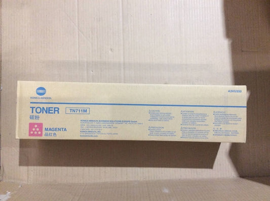 New Konica Minolta A3VU350 TN711M Magenta Toner Cartridge For Bizhub C654 C754