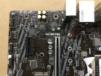 MSI H410M-PRO Motherboard mATX DDR5 LGA 1200 HDMI DVI VGA Intel H410 Au Seller
