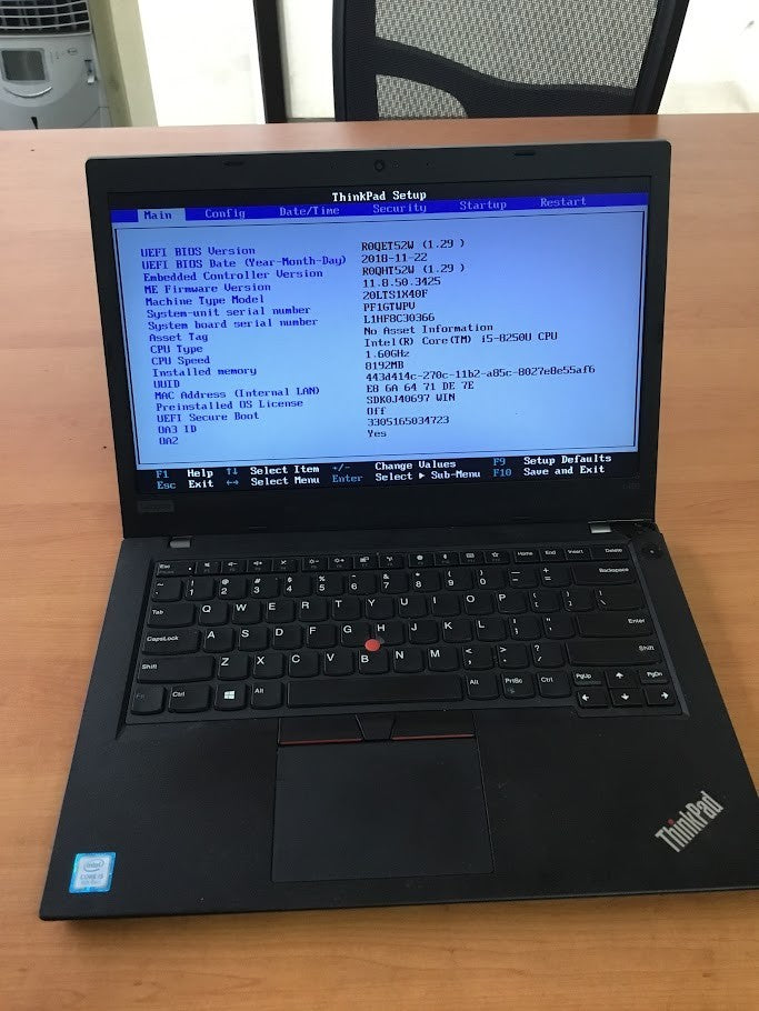 [AU] Lenovo ThinkPad L480 Laptop 14" i5-8250U 8GBRAM 256GB USB-C HDMI Win11 A-