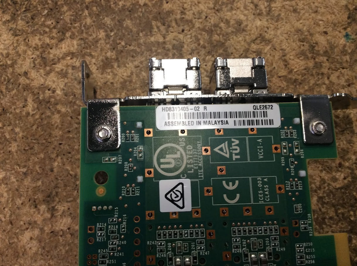 Qlogic HD8310405-02 / QLOGIC QLE2672 16GB Dual Port Adapter with SFPs [AU Stock]