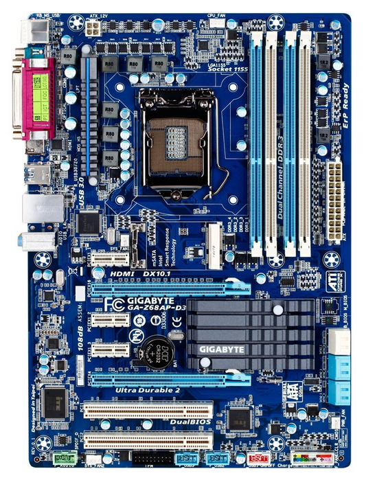 GIGABYTE GA-Z68AP-D3 Motherboard ATX DDR3 LGA 1155 HDMI VGA Intel Z68 [AU Stock]