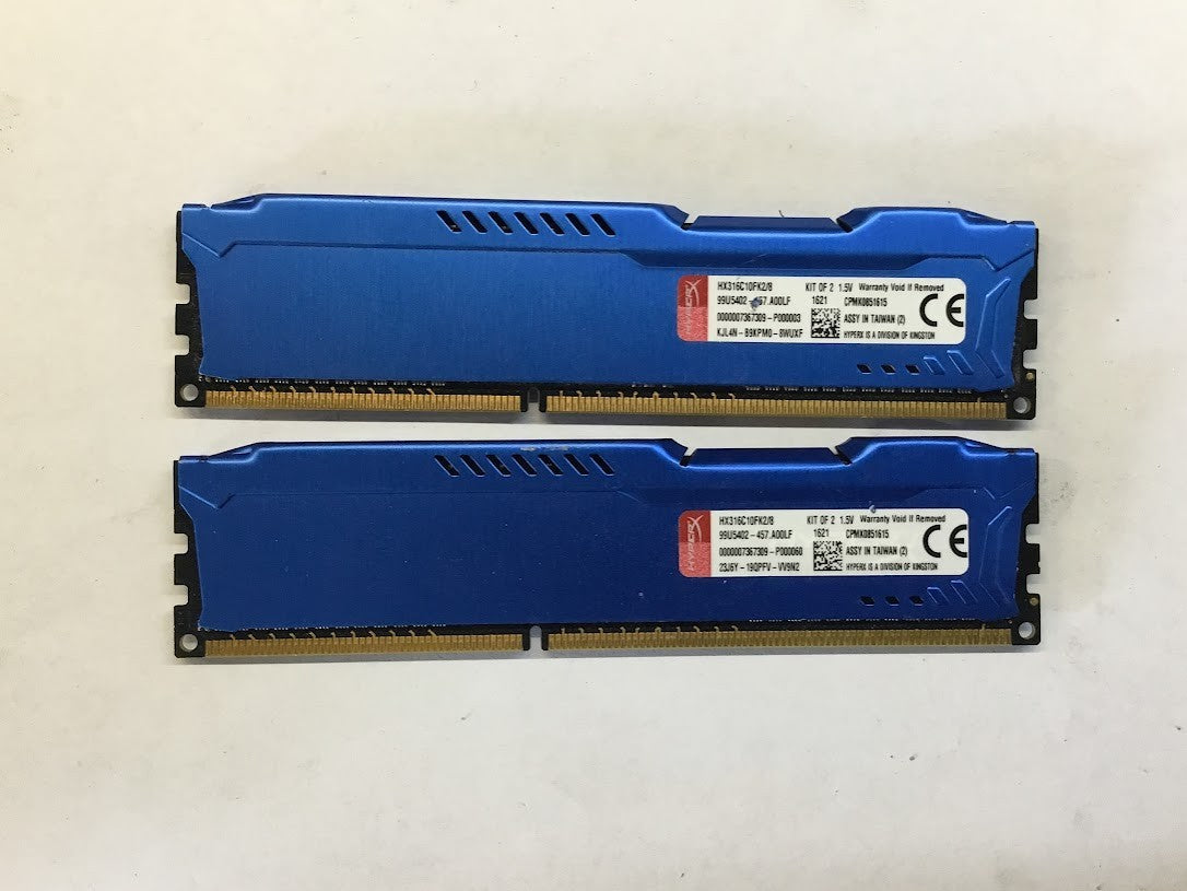 Kingston HyperX Fury 8GB DDR3 HX316C10FK2/8 1600MHz 1.5V Desktop Memory [AU]