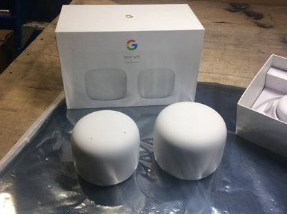 Google Nest WiFi H2D+H2E (Router and Point) Set+Box+2 x Charger [AU Seller]