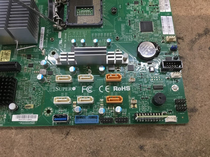 Supermicro X10SLH-N6-ST031 Motherboard mATX DDR4 Quad NIC TPM Chips + Heatsink
