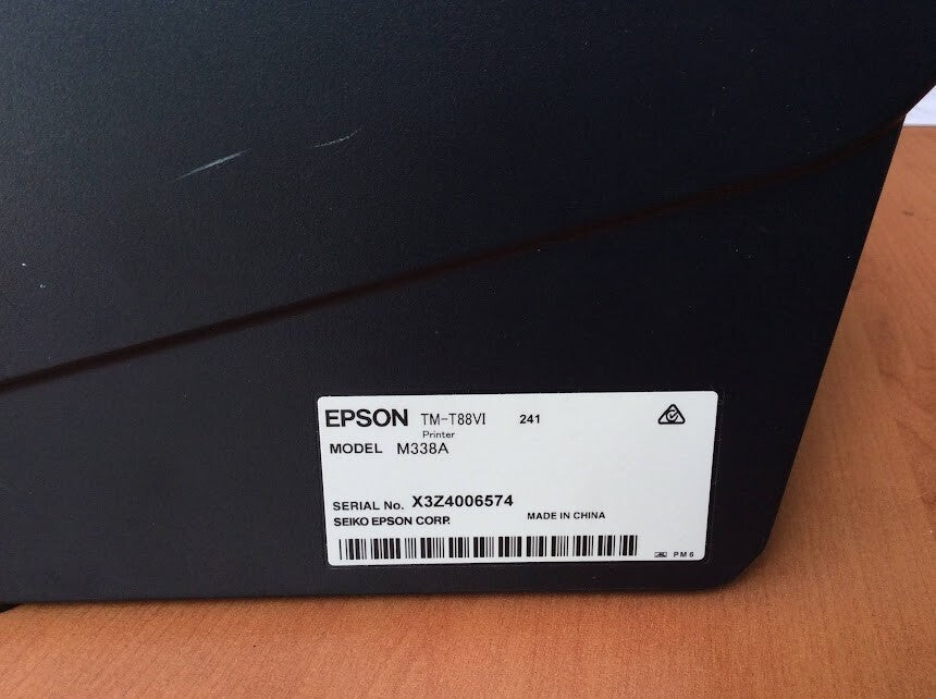 Epson TM-T88VI Monochrome Thermal Line Receipt Printer Tested Black Au Stock