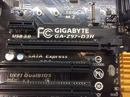 GIGABYTE GA-Z97-D3H Motherboard ATX DDR3 LGA 1150 HDMI DVI VGA Intel Z97 [AU]