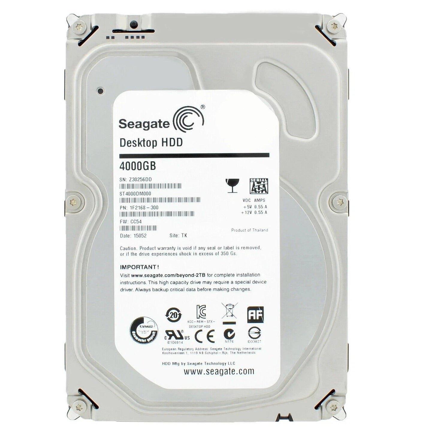 Seagate 4TB 3.5" Hard Disk Drive SATA 5900PRM ST4000DM000 [AU Seller]