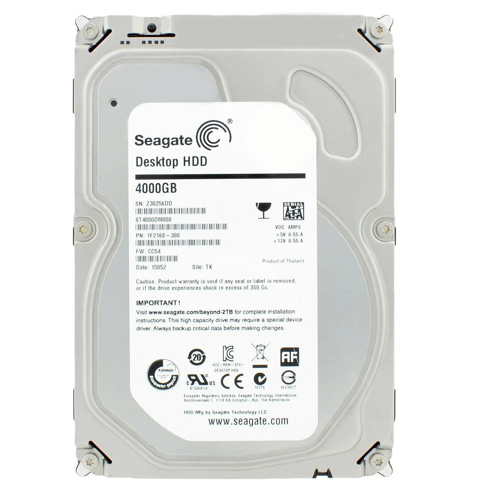 Seagate 4TB 3.5" Hard Disk Drive SATA 5900PRM ST4000DM000 [AU Seller]