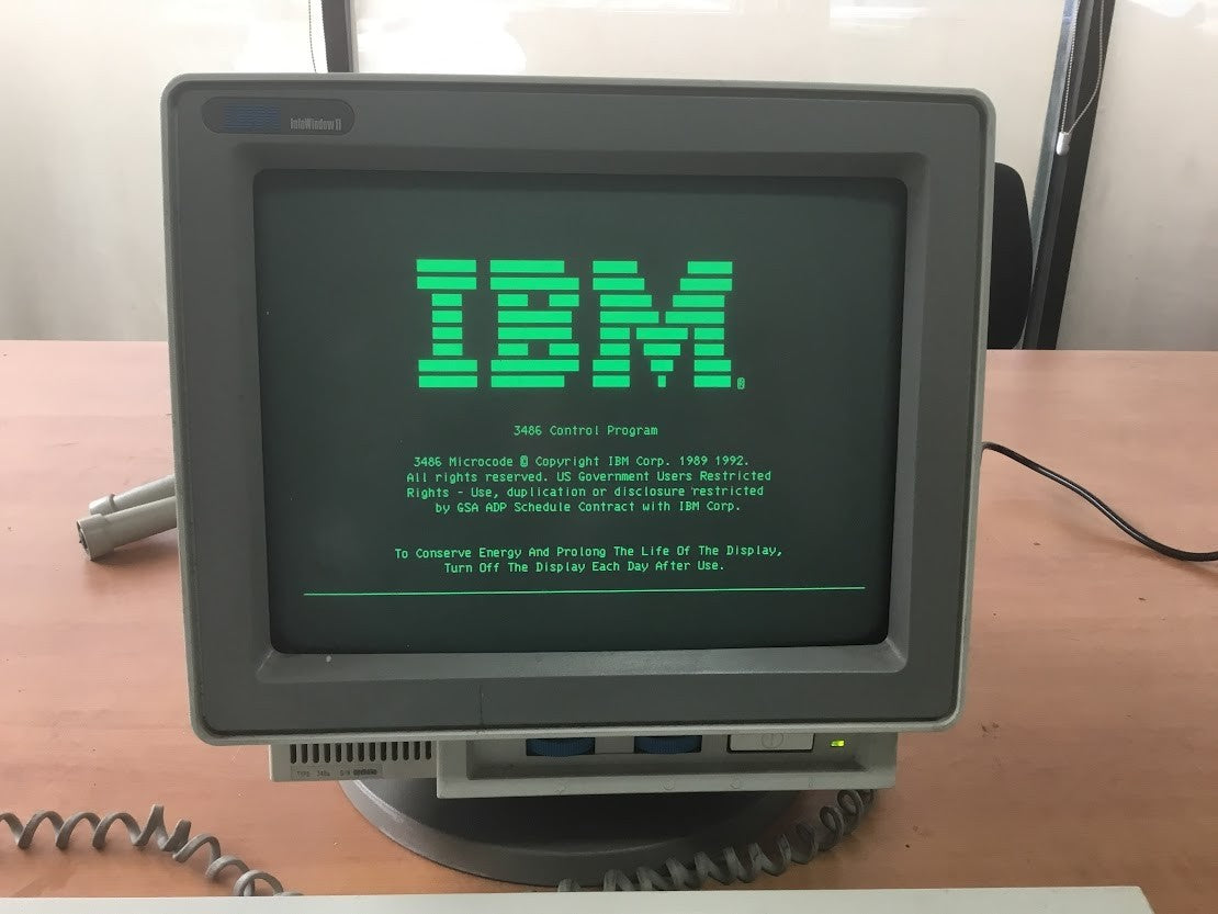 [AU Seller] IBM 3486 InfoWindow Twinax Vintage Computer With Keyboard- Untest A-
